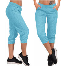 Women's Yoga Capri Pants – Solid, Loose Fit, Elastic Waist, Pockets, Soft Fabric, Compatible with Outdoor & Everyday Wear