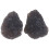 2 Pcs Meteorite Sample Teaching Stone Specimen Student Black 1
