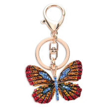 Chaveiro/Pingente de Borboleta com Strass de Cristal (1 peça)
