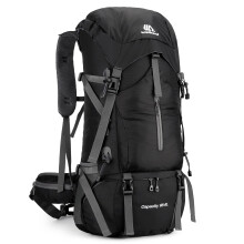 Rucsac de drumeție weikani rezistent la apă, 70L, pentru alpinism și camping, cu husă de ploaie, geantă de umăr cu două compartimente pentru
