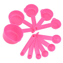 HomeLife 11-teiliges Messlöffel- und Messbecher-Set aus Kunststoff, BPA-frei, kompatibel mit HomeLife-Produkten, für Mehl, Zucker, Salz und