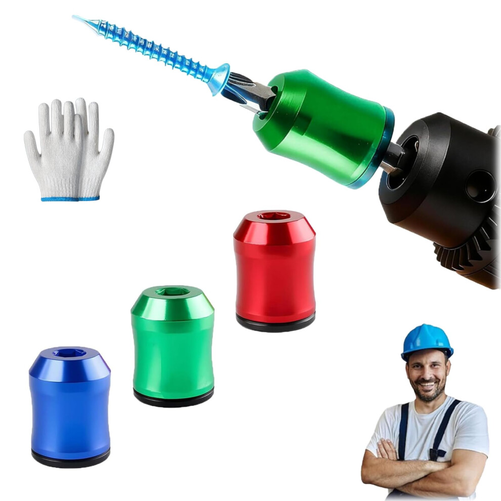 Strong Magnetic Screw Ring Holder For Drill, 1/4" (6.35Mm), Removable Bit Holder For Hex & Power Bits 9450273791326