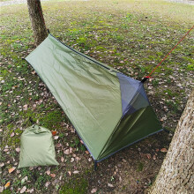 Ultralight Camping Tent Waterproof 1 Person Shelter Survival easy for Mountaineering Beach Fishing Backpacking Hiking, Green