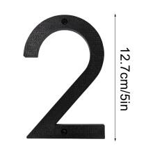 5 Inch Modern Metal House Numbers Black Door Number House Address Letters And Numbers For Outside Signs