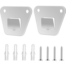 2-Set Heavy-Duty Wall Mounting Fan Brackets, Compatible with Oscillation Fans, Solid Steel, Includes Fastening Screws