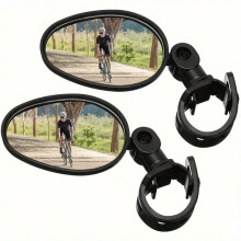 Universelle Lenker-Fahrradspiegel, 2er-Pack mit sicherer Klemme für Mountainbikes und Rennräder
