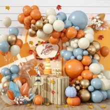 Kit de arco de globos morados y amarillos – 94 globos de látex + 2 globos de aluminio