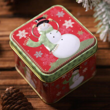 Boîtes à bonbons et biscuits de Noël, petites boîtes de conservation alimentaire en métal pour offrir en cadeau