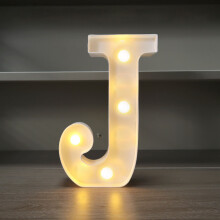 Lettres lumineuses LED alphabet - Décoration murale à piles pour chambre d'enfant, anniversaire, mariage et éclairage d'ambiance
