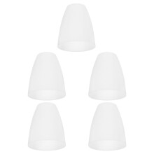 Pantalla de lámpara plana de plástico blanco de 11,5 x 10 x 10 cm.