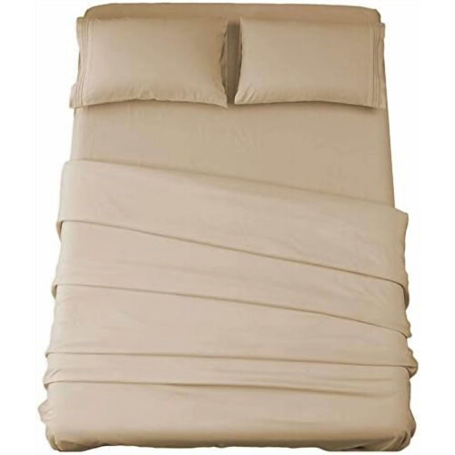 Microvezel beddengoedset, queensize, 4-delig