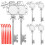 OUNONA Silver Snowflake Ornaments DIY Xmas Tree Decor 6Pcs 1