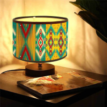 Lamp Shades Print Oval Lamp Shade 30x30x20CM Vintage Lamp Shades for Chandeliers and Floor Lamps E