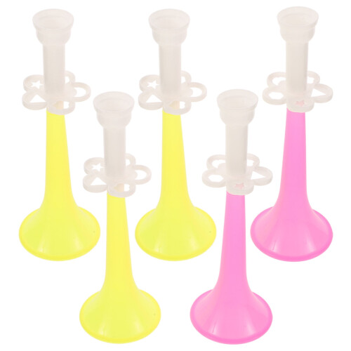 5Pcs Plastic Trumpet for Party and Sporting Events