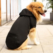 Hundehættetrøjer, vintertøj med hue og lomme, kostume, vindtæt tøj til små, mellemstore hunde