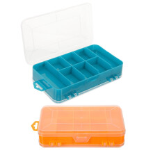 Boîte de rangement en plastique avec compartiments (2 pièces)
