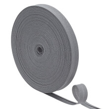27.3 Yard Cotton Bias Tape 0.47 inches Gray Single Fold Quilting Ribbon Trim Hemming Tape for Apron Coat Crafts Sewing Supplies Garment Accessories