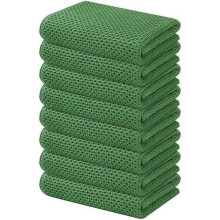 100% bavlněné kuchyňské utěrky Waffle, 12 kusů, 30,5 x 30,5 cm