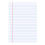 Bloco de notas pautado branco, 3 furos, 200 folhas, 20,3 x 27,9 cm (8 x 11 polegadas) 1