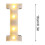 Insegna luminosa a LED con lettere luminose e glitter rosa 1