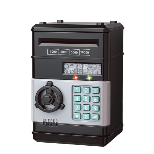 Δημιουργικός παιδικός κουμπαράς με φωνή, φως και κλείδωμα με κωδικό πρόσβασης –