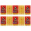 100Pièces Amulettes Tai Sui Carte Décorative PVC 1