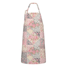 Pioneer Flower Floral Apron Cotton-Linen 33x27 Inch