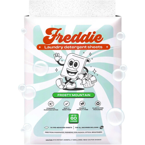Laundry Detergent Sheets Recyclable Packaging 60 Count