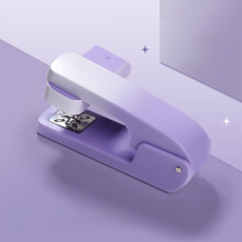 Nietmachine - Snoepkleurige, draaibare nietmachine met meerdere hoeken voor op het bureau, kleine nietmachine die minder inspanning vereist, geschikt