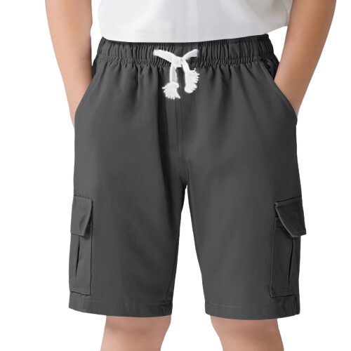 Kinder-Cargoshorts mit elastischem Bund aus Baumwollmischgewebe