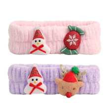 Kawaii sneeuwpop hoofdband voor spa en gezichtsreiniging - 2 stuks