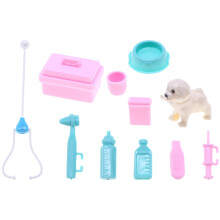 5Sets Pretend Play Veterinär Plastik Set Kindgerecht