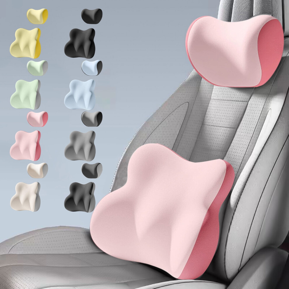 Famtkt Car Headrest & Lumbar Support Cushion For Car Seat And Office Chair, Compatible With Most Vehicles 9422877293926