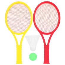 Kids Badminton Set - 2 Rackets, Ball, Birdie (Random Color)