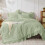 Sage Green Comforter Set Full Size 3-Pc Seersucker 1