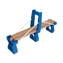 3Pcs Blue Wood Plastic Toy Train Bridge Connector for Track Sets
