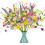 Agrafe florale artificiale de primăvară – pachet de 12, 43 cm 1