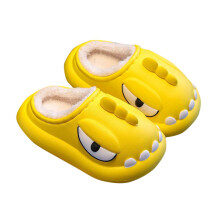 Mikilon Winter Children Add Plush Slippers Cute Non-slip Keep Warm Home Cotton Slippers(Size 0-14 Years)