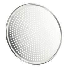 2Stk Auflaufform Pizzablech Rund Silber Aluminium Korrosionsbeständig