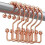 Duschvorhangringe in Roségold, Doppelgleiter, 12er-Set 1