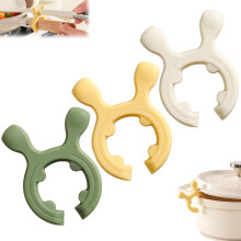 Multifunction Silicone Pot Handle Spatula Rack, Non-Slip Spoon Holder & Heat-Resistant Spoon Rest with Drip-Free Design (A+B+C)