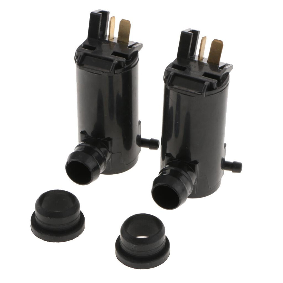 2Pcs Automotive Windshield Windscreen Washer Pump Wiper Motor Cleaning, Universal 9422877782321