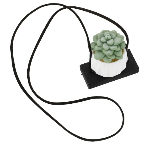 5Pièces Accessoires Suspendus Cactus En Résine Colorée