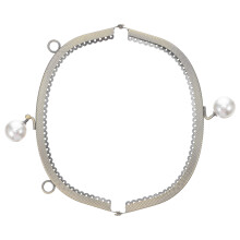 3Stk Taschenverschluss Metallrahmen Clutch Mit Perlen Mehrfarbig