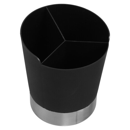 2Pièces Rangement Ustensiles Multifonction Noir ABS Pour Cuisine