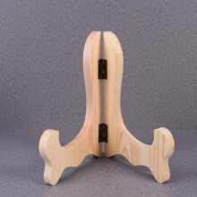 Houten displaystandaard in dennenhoutkleur, 3 stuks