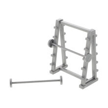 Mini Gymnastikudstyr Model Grå Plastik 6,1 cm