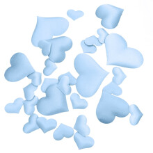 100Pcs Romantic Married Love Heart Sparkle Confetti Table Wedding Party Scatter (Blue,3.5 cm)