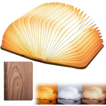 Lampe de lecture pliable, lampe LED rechargeable 3 ou 7 couleurs