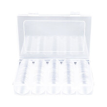 Plastic Coin Storage Box - Holds 100 Coins